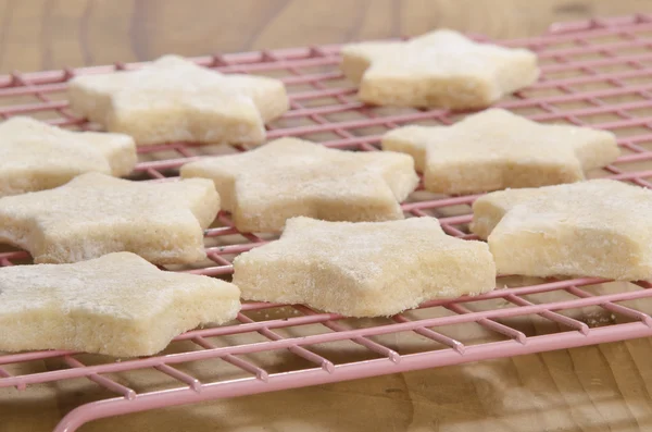 Estrellas de canela en una bandeja para hornear —  Fotos de Stock