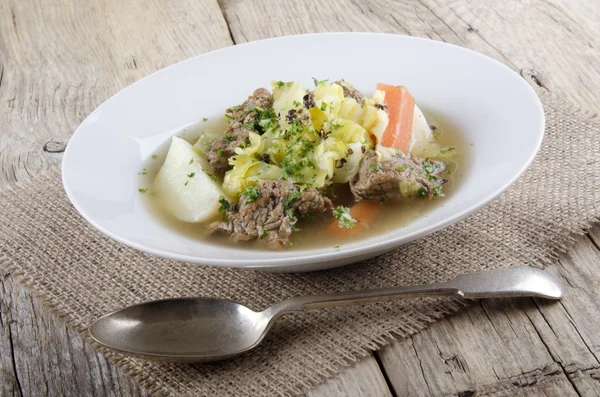 Irish beef stew with vegetable — Stock Photo, Image