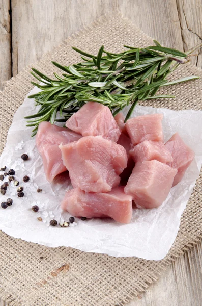 Biberiye ve biber ile domuz eti gulaş — Stok fotoğraf