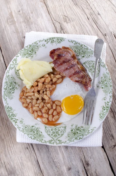 Irish breakfast on a plate — Stock Photo, Image