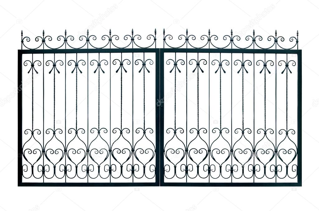 Light forged decorative gates.