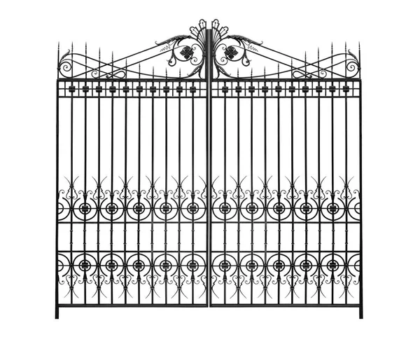 Gate Forged Ornament Isolated White Background Stock Photo