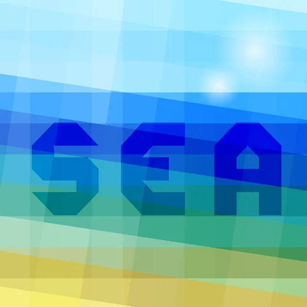 抽象的な海の背景 — ストックベクタ