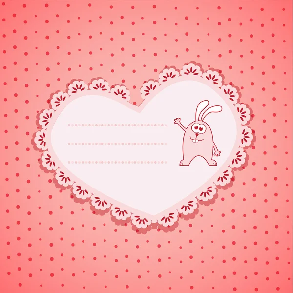 Baby Frame on Pink Background — Stock Vector
