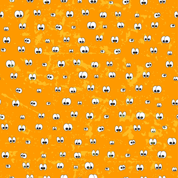 Seamless pattern with eyes