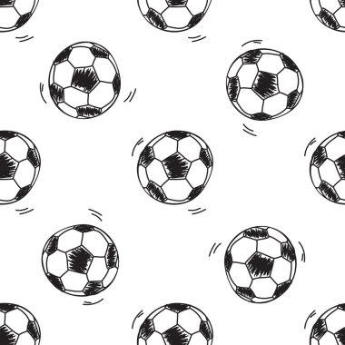 futbol topları ile Seamless Modeli