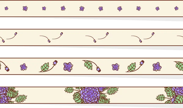 Blumenbeete — Stockvektor