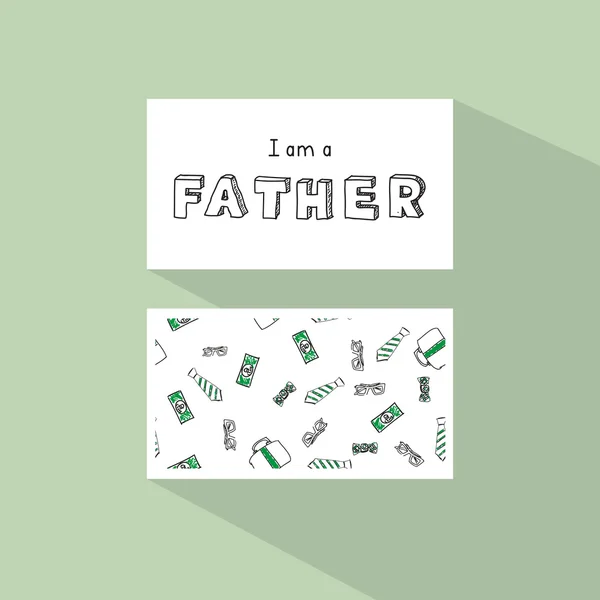 I Am A Father background — Stock Vector