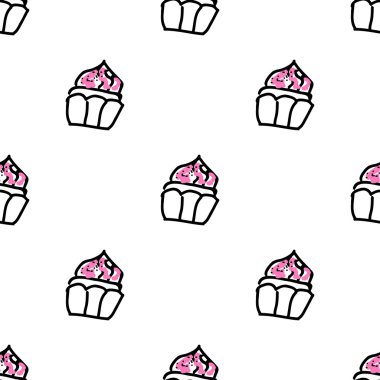 doodle kekler seamless modeli