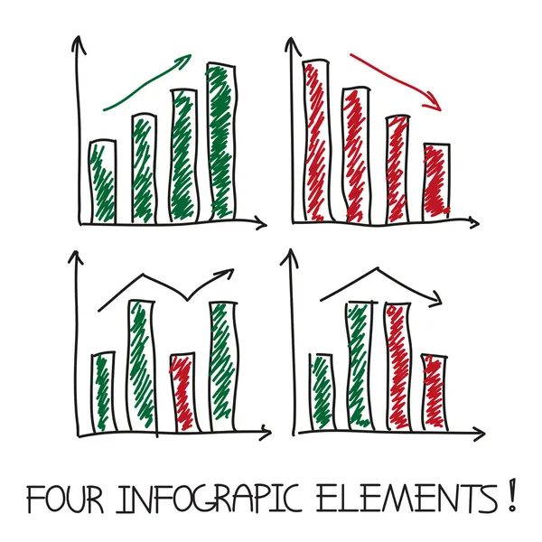 Ensemble de nos éléments infographiques — Image vectorielle