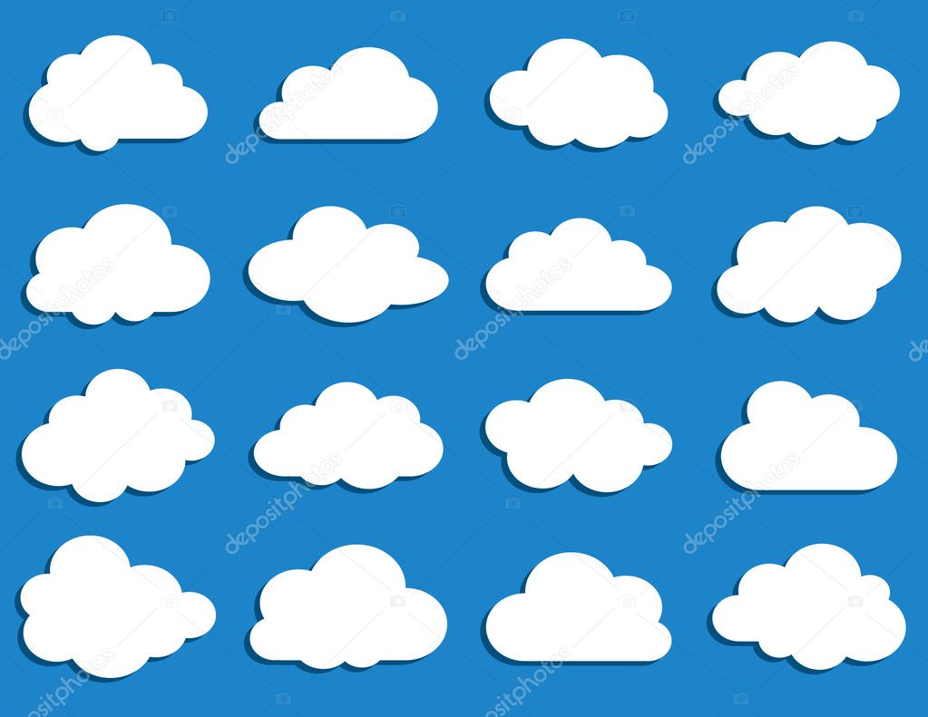 Collection of vector clouds