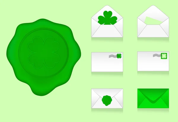 Set of vector envelopes icons — Stock Vector