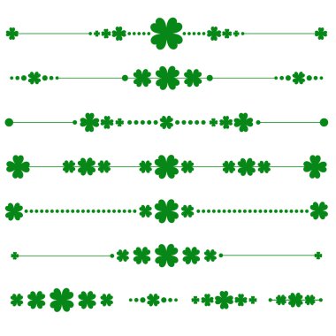 shamrock ile vektör St patrick's Monogram topluluğu