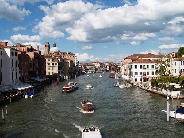 Boats on Canale Grande, Venice — Stock Photo, Image