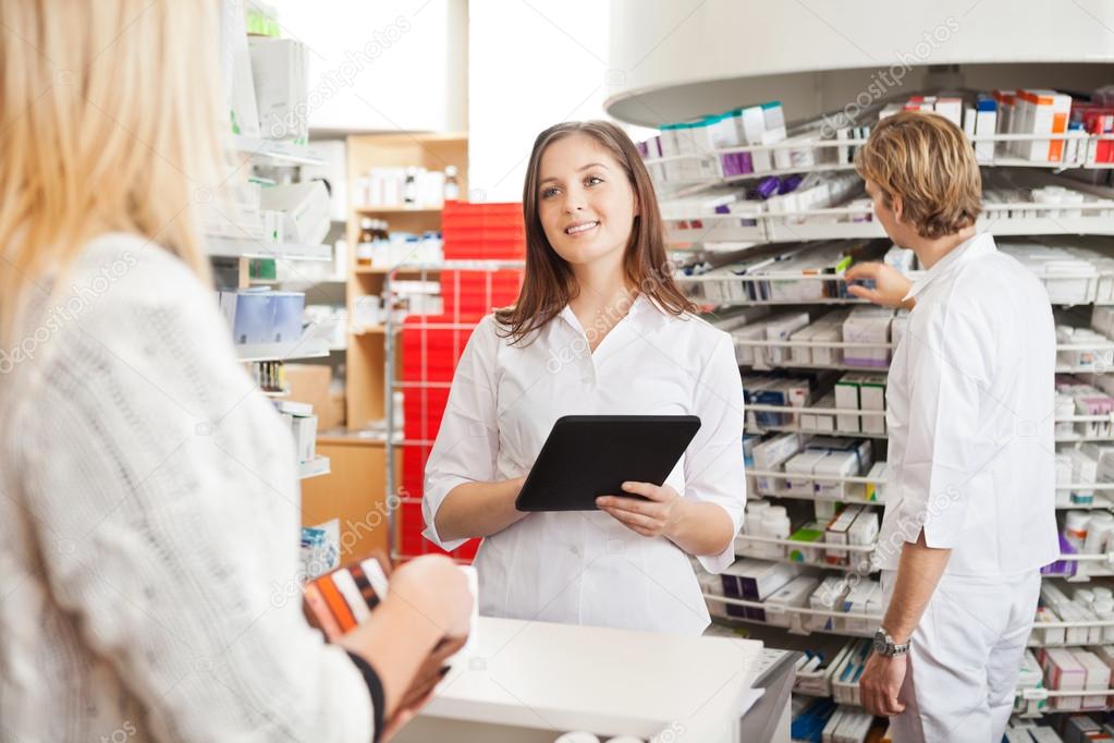Pharmacist with Digital Tablet