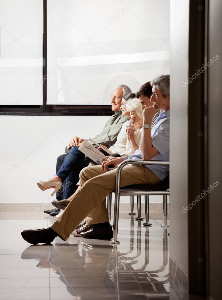 Sitting In Waiting Area