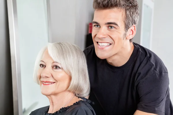 Female Client And Hair Stylist — Stock Photo, Image
