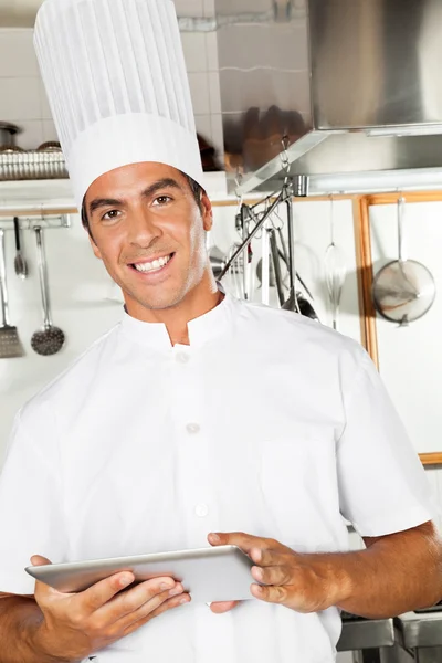 Male Chef With Digital Tablet Royalty Free Stock Photos