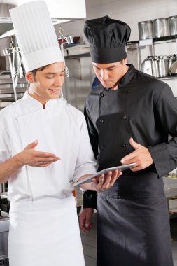 şefler ile dijital tablet
