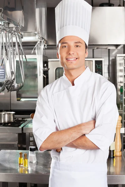 Young Chef With Arms Crossed Royalty Free Stock Images