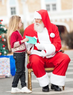 Noel Baba kız alma mektup