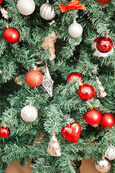 Detailní záběr na vánoční strom — Stock fotografie