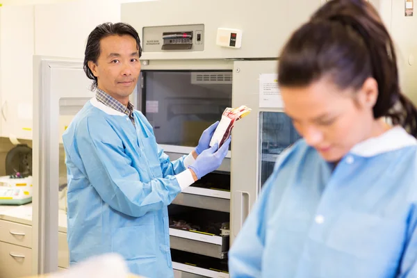 Blutbank im Krankenhaus — Stockfoto