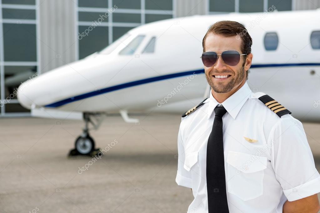 Confident Pilot Smiling