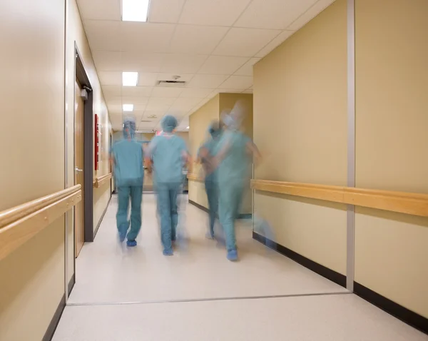 Blurred Motion Of Medical Team — Stock Photo, Image