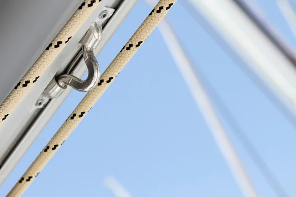 Close-up de uma corda de fixação — Fotografia de Stock