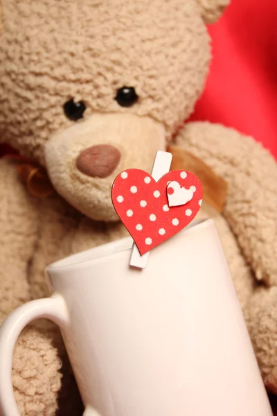 Romantischer Teddybär — Stockfoto