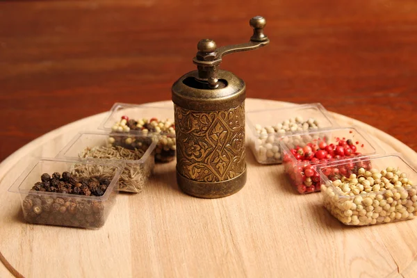 Spices and Mill — Stock Photo, Image