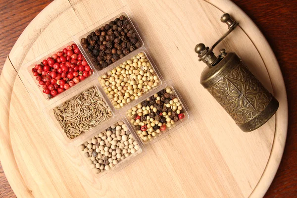 Spices and Mill — Stock Photo, Image