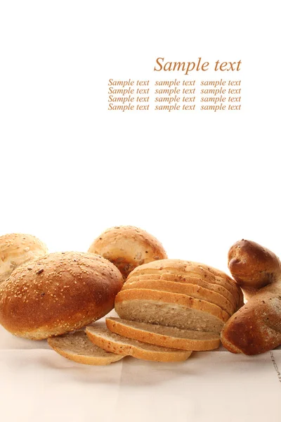 Geïsoleerde brood — Stockfoto