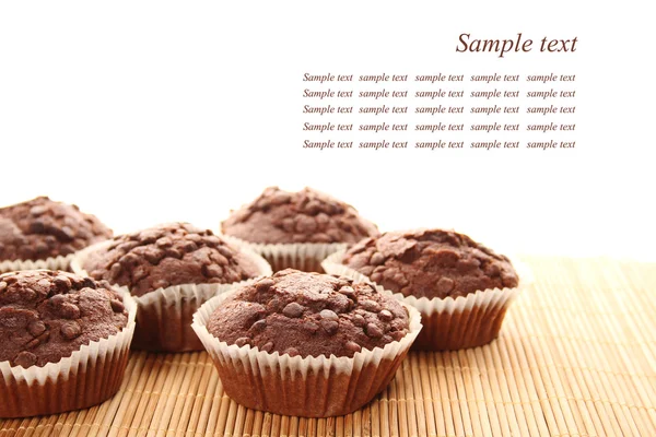 Muffins de chocolate — Fotografia de Stock