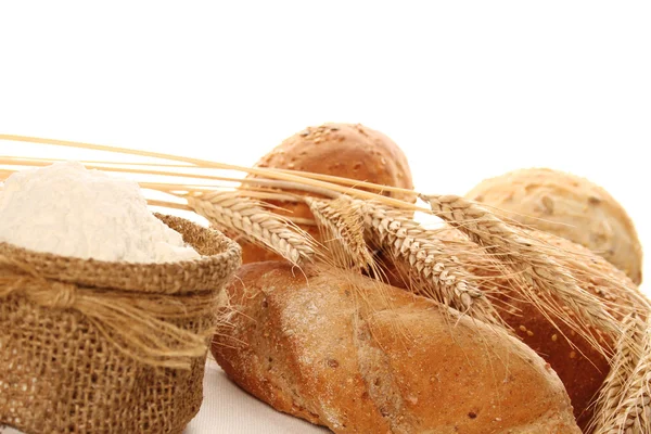 Хлеб и еда — стоковое фото