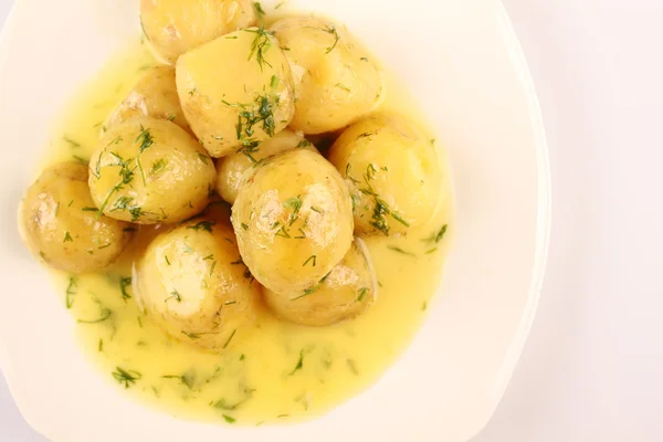 New Potato Bowl Boiled Food — Stock Photo, Image