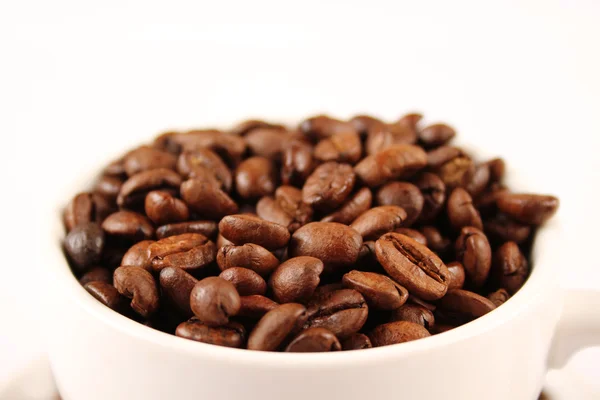 Taza de granos de café — Foto de Stock