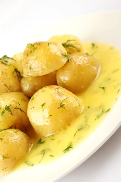 New Potato Bowl Boiled Food — Stock Photo, Image