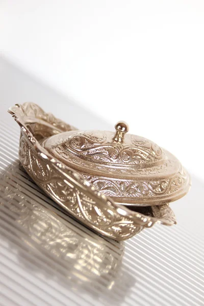 Pole biżuterii srebrnej — Zdjęcie stockowe