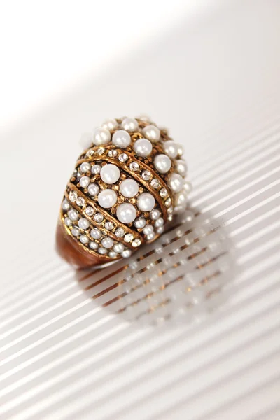 Ring with pearls — Stock Photo, Image