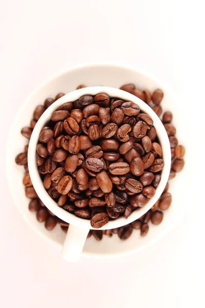 Cup of coffee beans — Stock Photo, Image