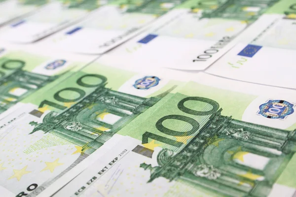 Στοίβα λογαριασμών 100 ευρώ — Φωτογραφία Αρχείου
