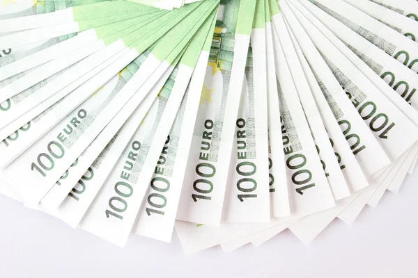 Balíček 100 euro bankovek — Stock fotografie