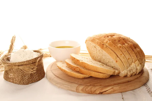 Brot und Mehl — Stockfoto