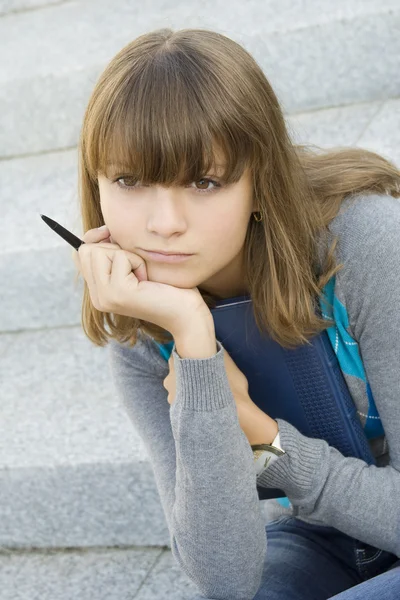 Schoolmeisje — Stockfoto