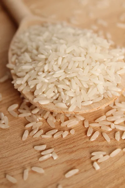 Rice in spoon — Stock Photo, Image