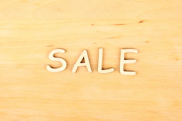 Wooden letters "sale" — Stock Photo, Image