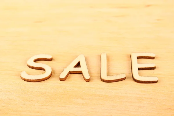 Wooden letters "sale" — Stock Photo, Image