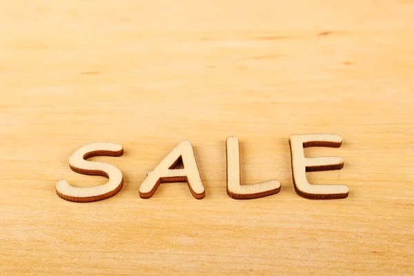 Wooden letters "sale" — Stock Photo, Image